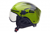 Green IC2 Nerv freefly helmet with short transparent visor